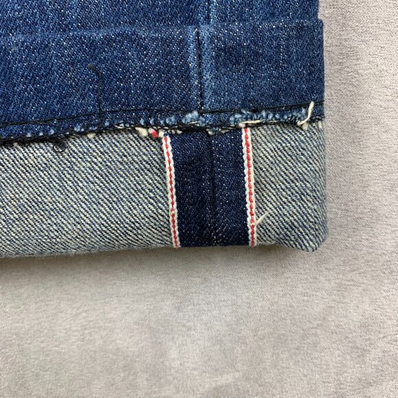 John Varvatos Men Pants 33 Blue Selvedge Jeans Authentic Fit Made In Italy 33x29 - Picture 2 of 12